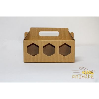 SCATOLA REGALO PER 3 VASI DA 250 g CANNETE