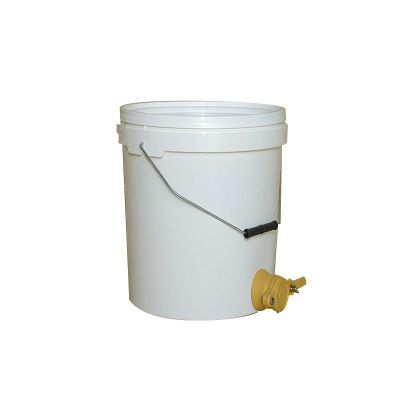 SECCHIELLO in plastica da 24 kg  (19 L) per alimenti CON RUBINETTO,...