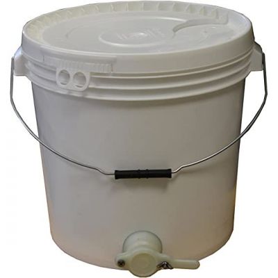 SECCHIELLO IN PLASTICA DA 40 KG (32,5 L) PER ALIMENTI CON RUBINETTO...