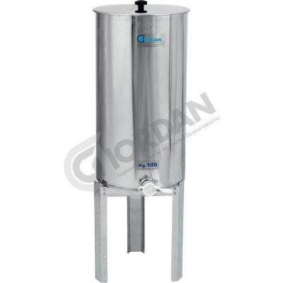 Maturatore da 100 kg (70L) in acciaio inox con scarico frontale, ru...