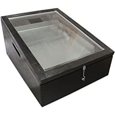 SCERATRICE SOLARE IN LEGNO E DOPPIO VETRO 68X53