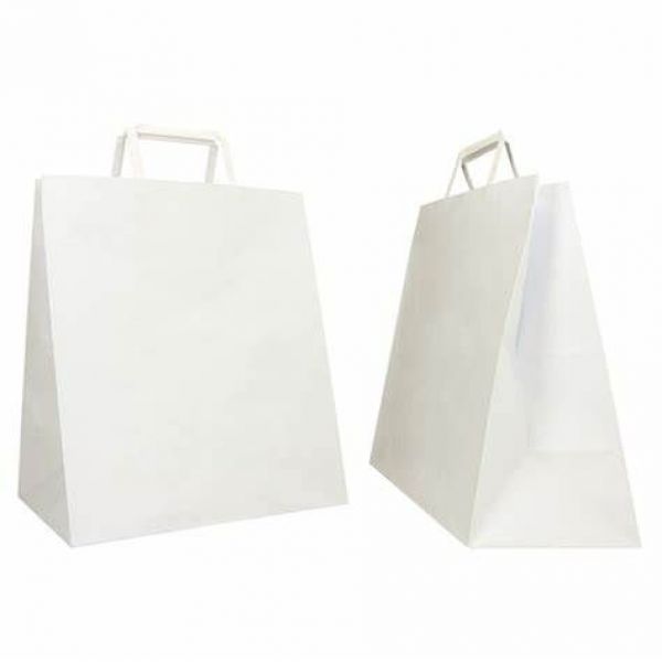SHOPPER IN CARTA BIANCA DA 90G - 22x10x h.32cm