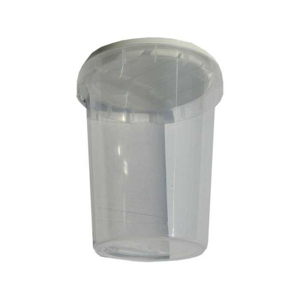 VASO IN PLASTICA  DA 1/2 KG CON COPERCHIO