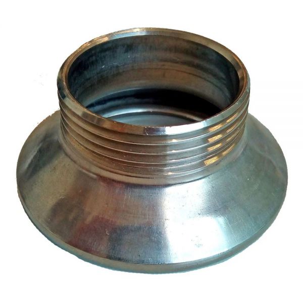 SEMIRACCORDO DIAM.50 FILETTATURA ESTERNA DA 1 1/2 INOX