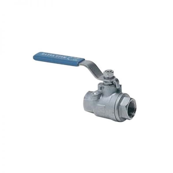 VALVOLA A SFERA INOX DA 1 POLLICE E 1/2  ( 40MM) - filettatura femm...