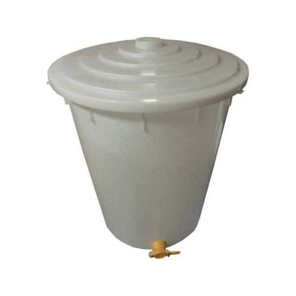 MATURATORE DA  200 KG IN PLASTICA COMPLETO DI RUBINETTO E COPERCHIO
