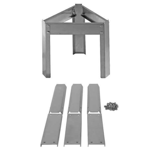 SUPPORTO METALLICO IN LAMIERA INOX PER MATURATORE DA 100KG -LEGA