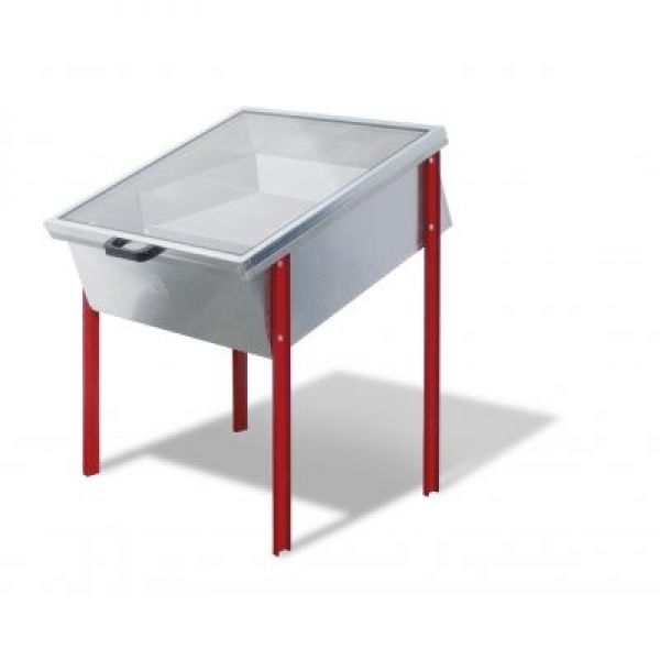 SCERATRICE SOLARE PICCOLA IN FERRO ZINCATO, DOPPIO VETRO E INTERNO ...