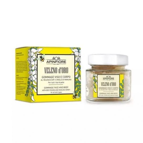 Gommage Viso e Corpo Veleno d’Oro – Esfoliante Superidratante