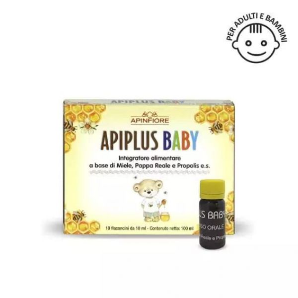 Apiplus Baby- Integratore alimentare 10 flaconi da 10ml