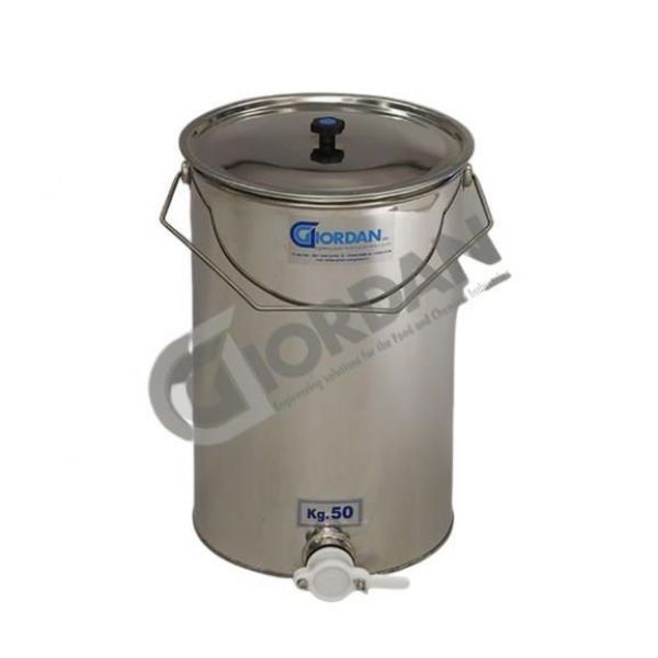 MATURATORE IN ACCIAIO INOX DA 50 KG, CON MANICO -GIORDAN