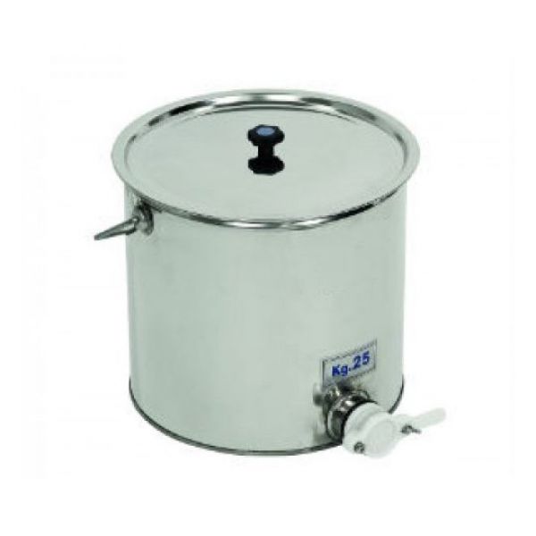 SECCHIELLO IN ACCIAIO DA 25 KG CON RUBINETTO - GIORDAN