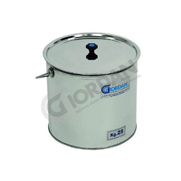 SECCHIELLO IN ACCIAIO DA 25 KG. CON MANICO - GIORDAN