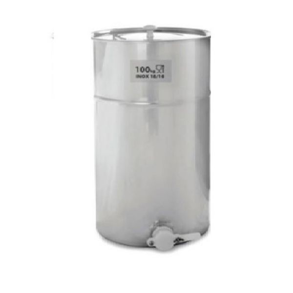 MATURATORE IN ACCIAIO INOX DA KG.100 CON RUBINETTO IN PLASTICA ALIM...