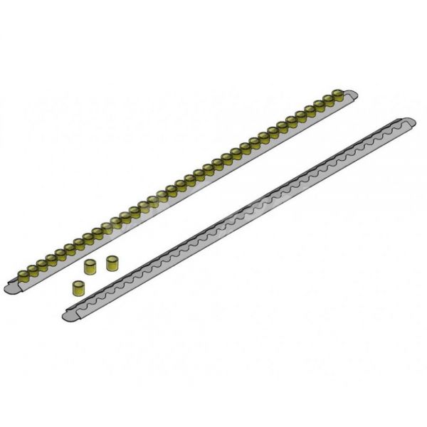 Stecca in acciaio inox porta cupolini