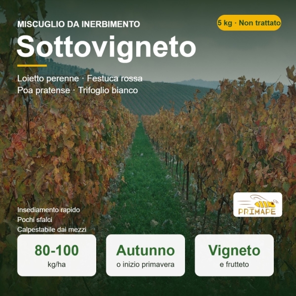 Miscuglio da Inerbimento Sottovigneto – 5 kg – Vigneto e Frutte...