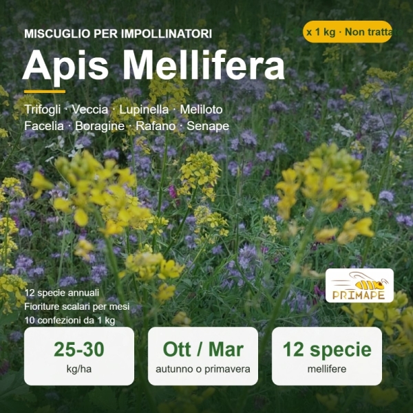 Miscuglio per Impollinatori Apis Mellifera – 10 x 1 kg – Api e ...
