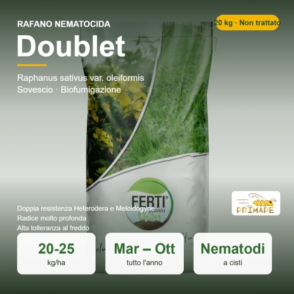Semi di Rafano Nematocida Doublet – 20 kg – Sovescio e Biofumig...