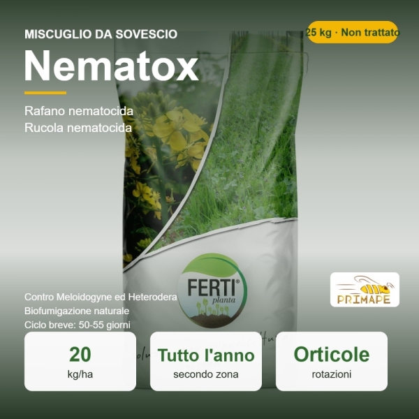 Miscuglio da Sovescio Nematox – 25 kg – Nematocida e Biofumigaz...