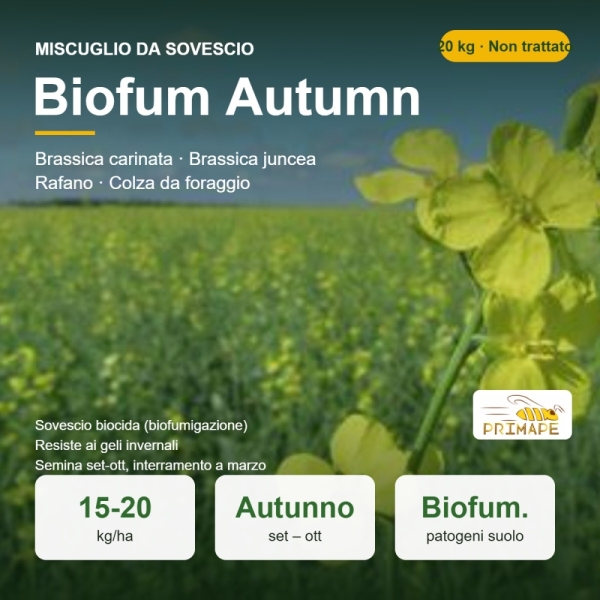 Miscuglio da Sovescio Biofum Autumn – 20 kg – Sovescio e Biofum...