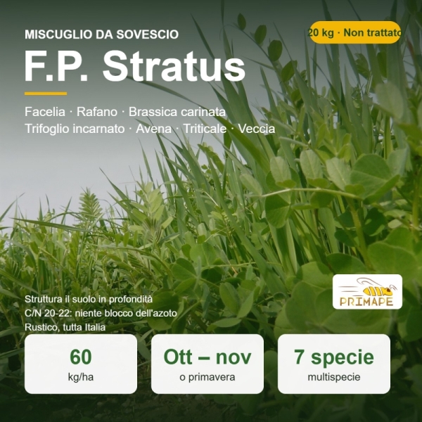 Miscuglio da Sovescio F.P. Stratus – 20 kg – Struttura del Suol...