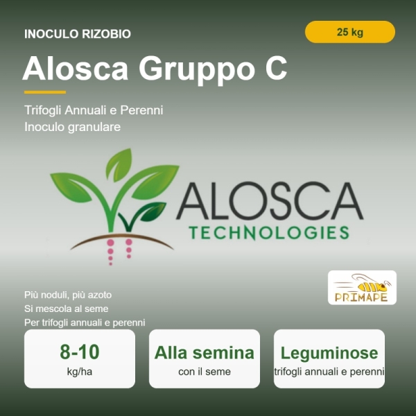 Inoculo Rizobio Alosca Gruppo C – 25 kg – Trifogli Annuali e Pe...