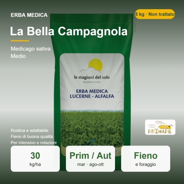 Semi di Erba Medica La Bella Campagnola – 5 kg – Fieno e Foragg...