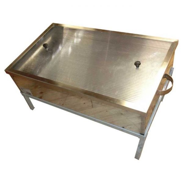 SCERATRICE SOLARE INOX GRANDE- COMPLETA DI SUPPORTO