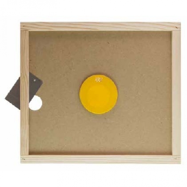 APISCAMPO IN PLASTICA ROTONDO SU TAVOLETTA PER ARNIA DA 6 (mm.290x500)