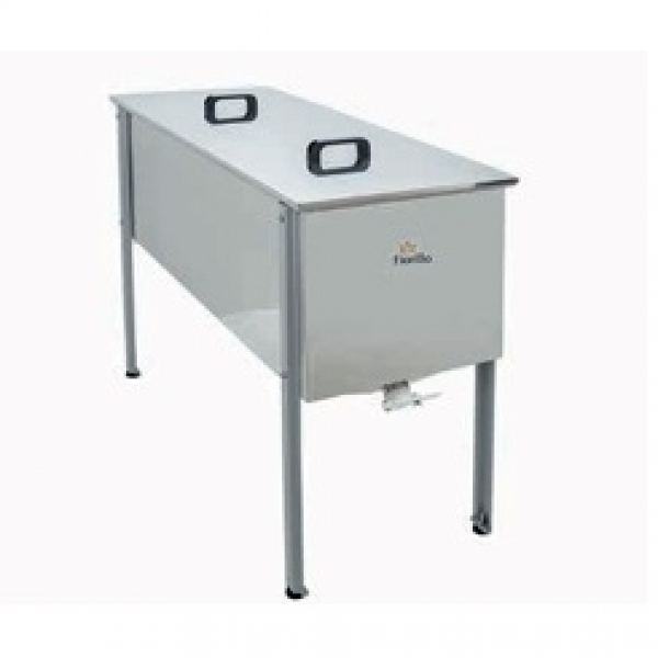 BANCO PER DISOPERCOLARE, IN ACCIAIO INOX (cm.150x48x41)