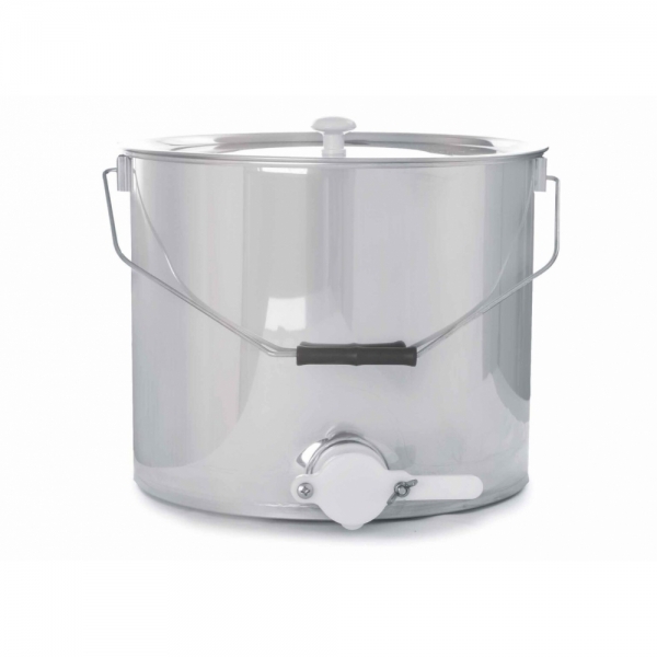 SECCHIELLO INOX DA 25 KG CON RUBINETTO DA Ø 40 MM