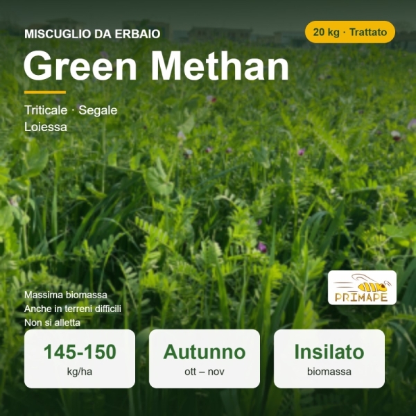 Miscuglio da Erbaio Green Methan – 20 kg – Insilato – Trattato