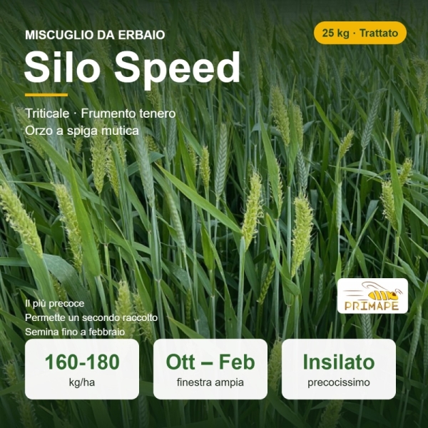 Miscuglio da Erbaio Silo Speed – 25 kg – Insilato – Trattato
