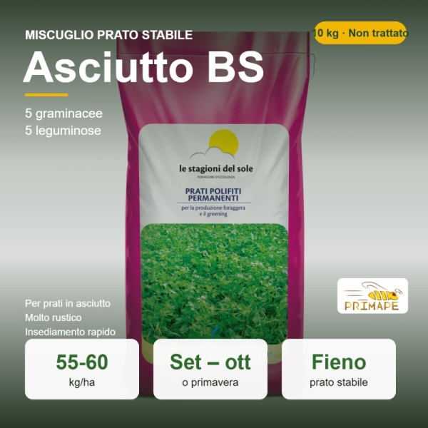 Miscuglio da Prato Stabile Asciutto BS – 10 kg – Fieno – Non ...