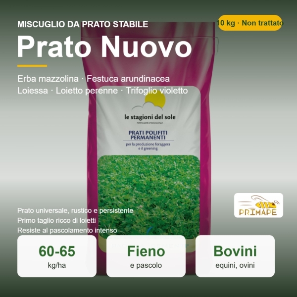 Miscuglio Prato Stabile Prato Nuovo – 10 kg – Non trattato – ...
