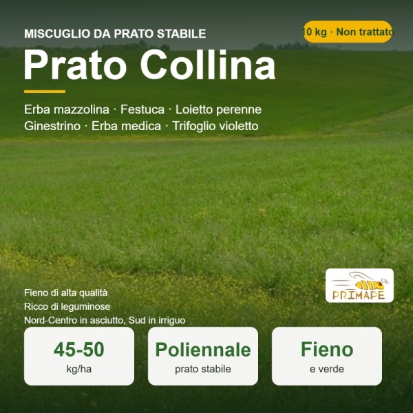Miscuglio da Prato Stabile Prato Collina – 10 kg – Fieno e Fora...