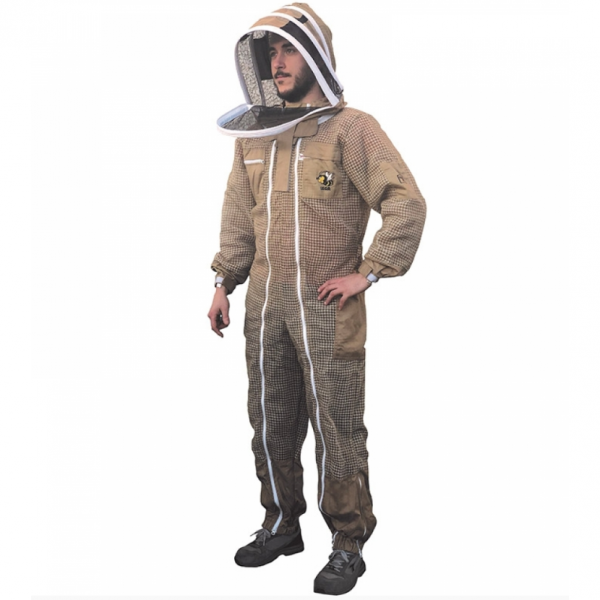 TUTA CON MASCHERA ASTRONAUTA PROFESSIONAL VENTILATA CON CERNIERE SU...
