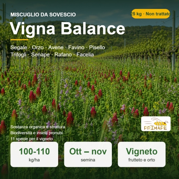 Miscuglio da Sovescio Vigna Balance – 25 kg – Vigneto e Fruttet...